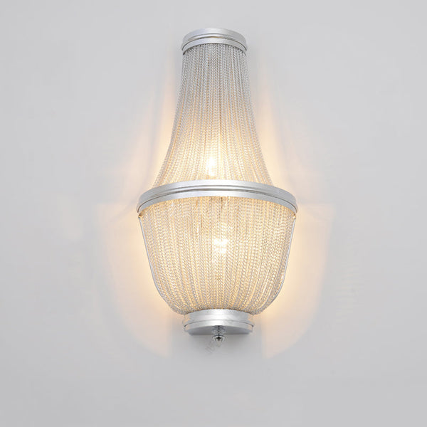 Tassel Aluminum Chain Wall Sconce for Living Room