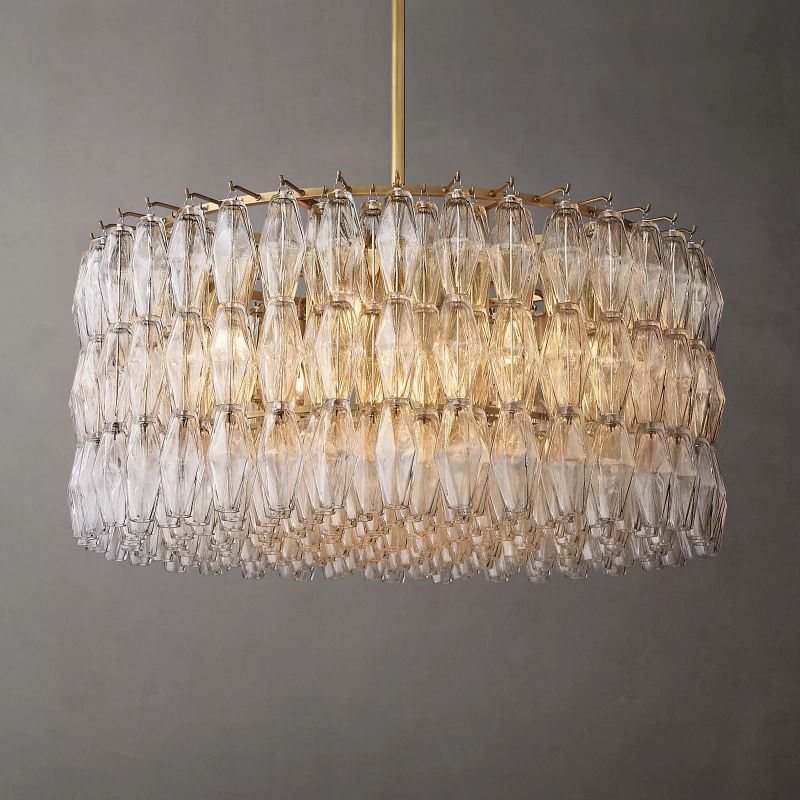 Chara Clear Glass Round Chandelier 37