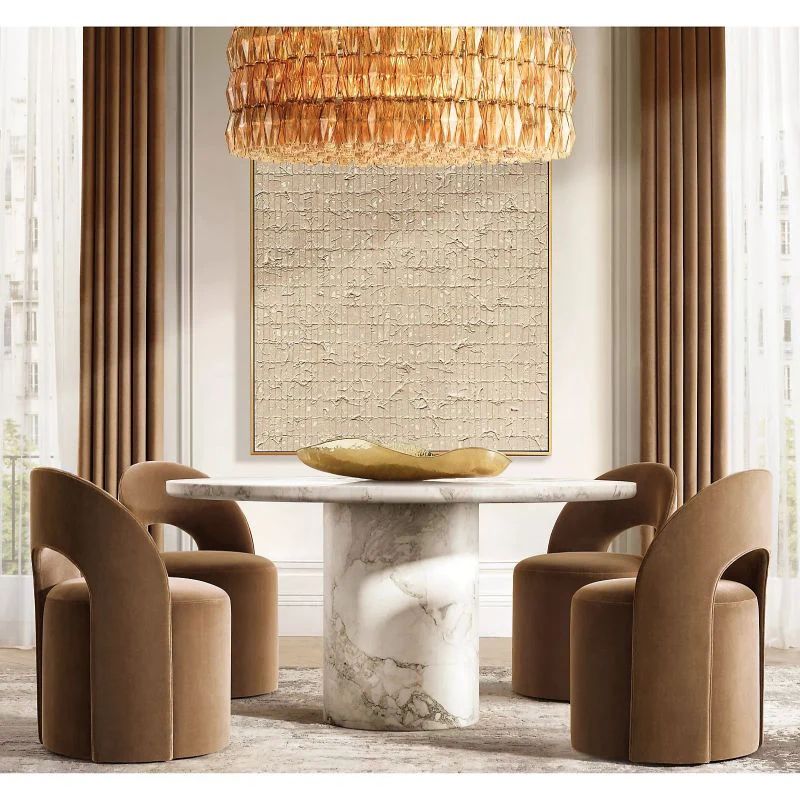 Chara Clear Glass Round Chandelier 47" - Yovalighting