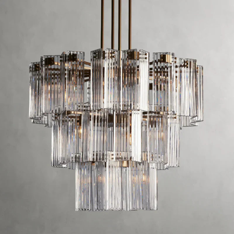 Delsie Round Art Glass Chandelier 38