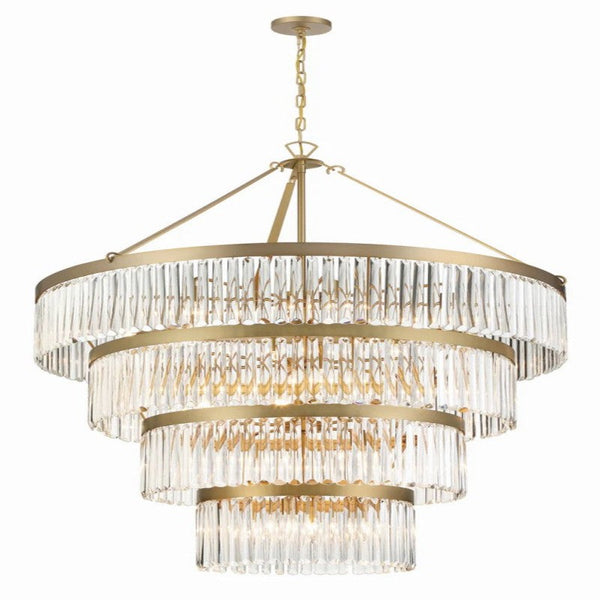 Elemory Glass 22 Light Round Chandelier