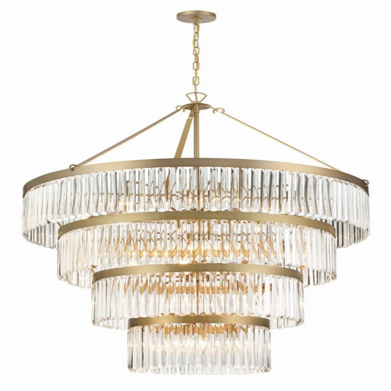 Elemory Glass 22 Light Round Chandelier