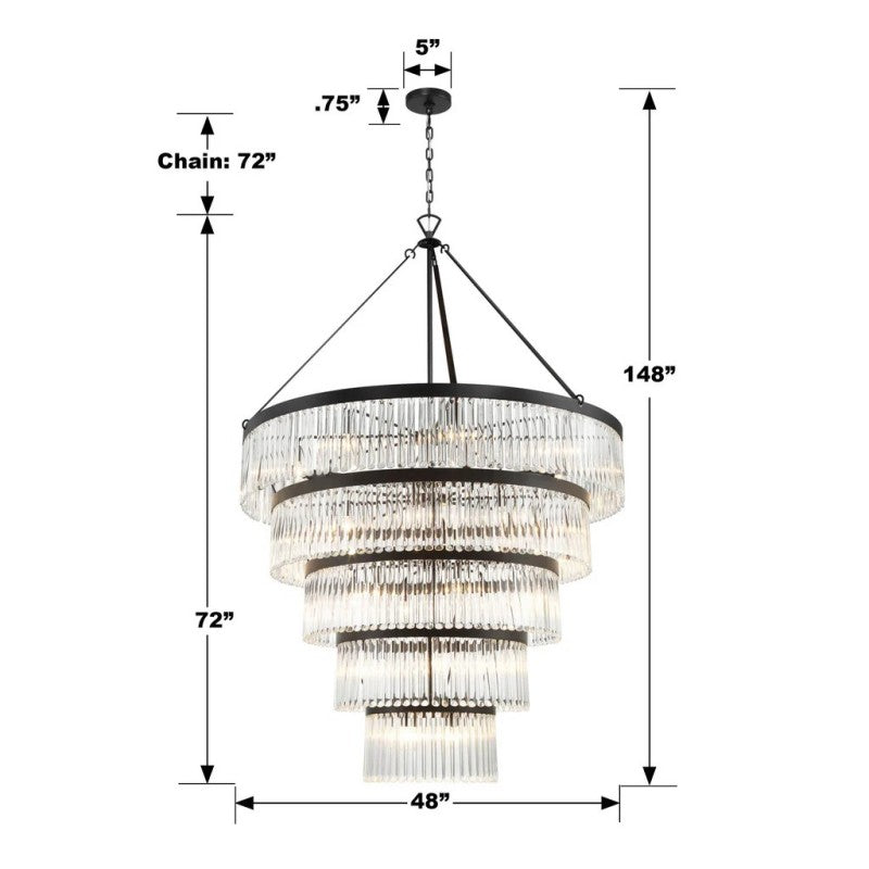 Guyton 30 Light Chandelier - Yovalighting