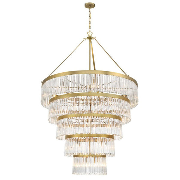 Elemory Glass 30 Light Round Chandelier