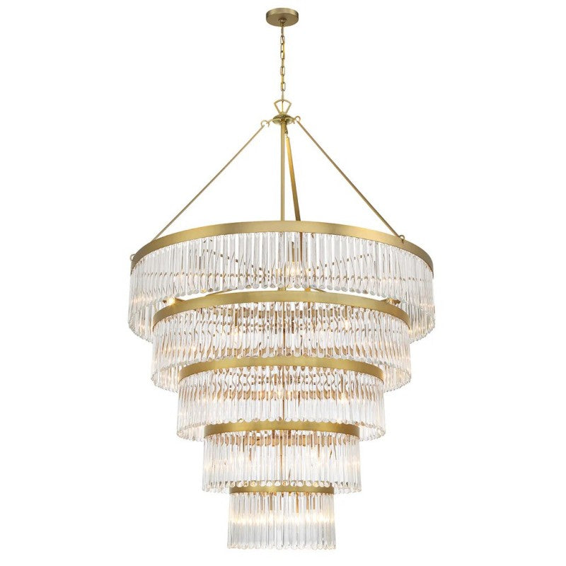 Elemory Glass 30 Light Round Chandelier