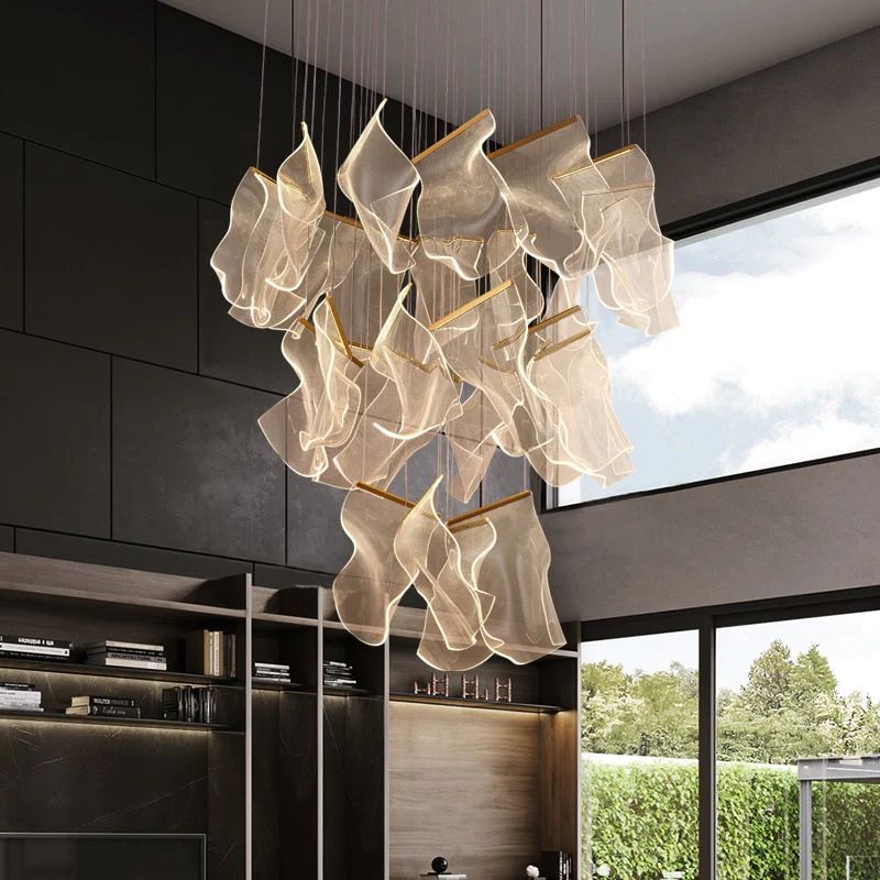 Flame Acrylic Chandelier
