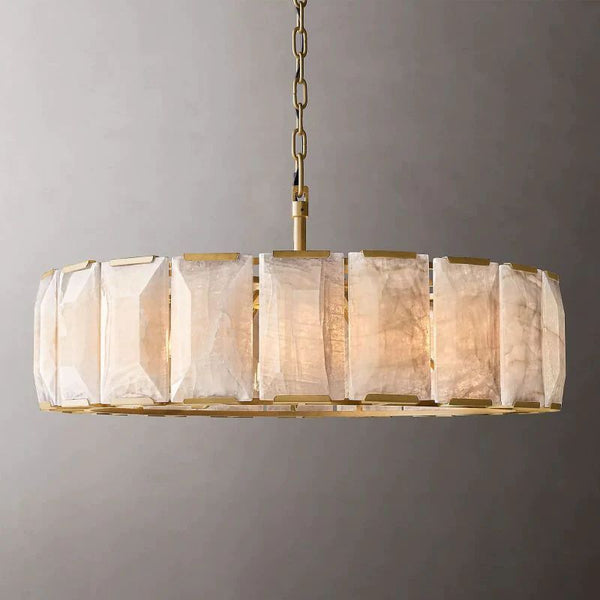 Harlo Calcite Round Chandelier 43"