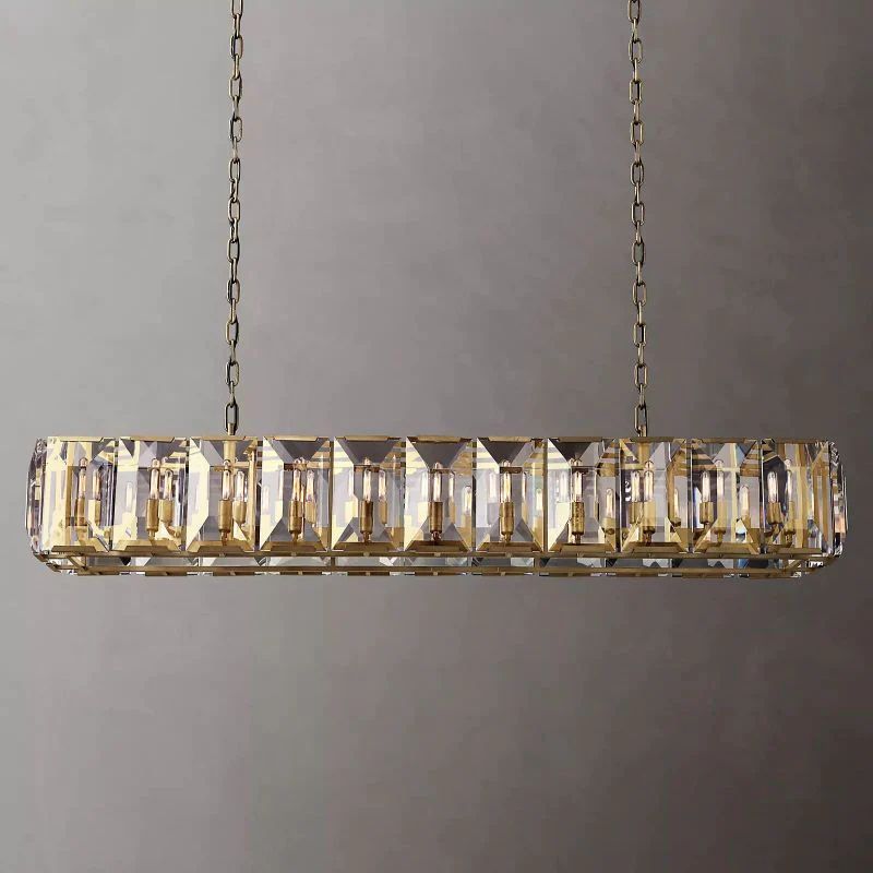 Harlo Crystal Rectangular Chandelier 74