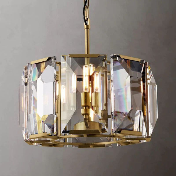 Harlo Crystal Round Chandelier 19"