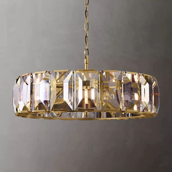 Harlo Crystal Round Chandelier 43"