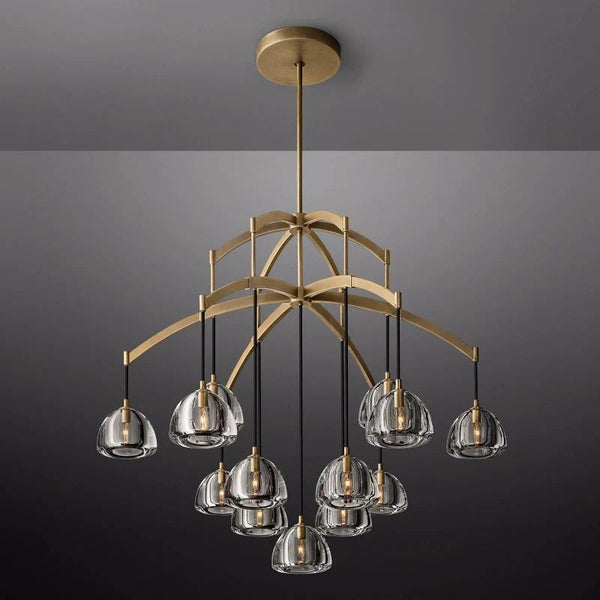 Hemisphere Crystal Round Chandelier 48''