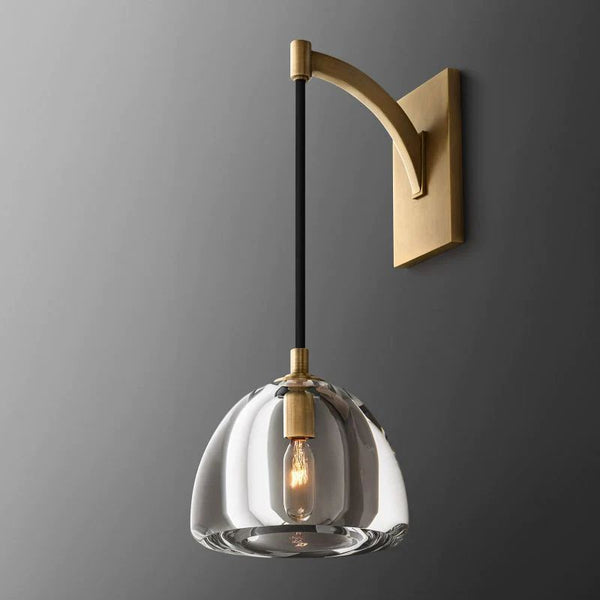 Hemisphere Crystal Sconce