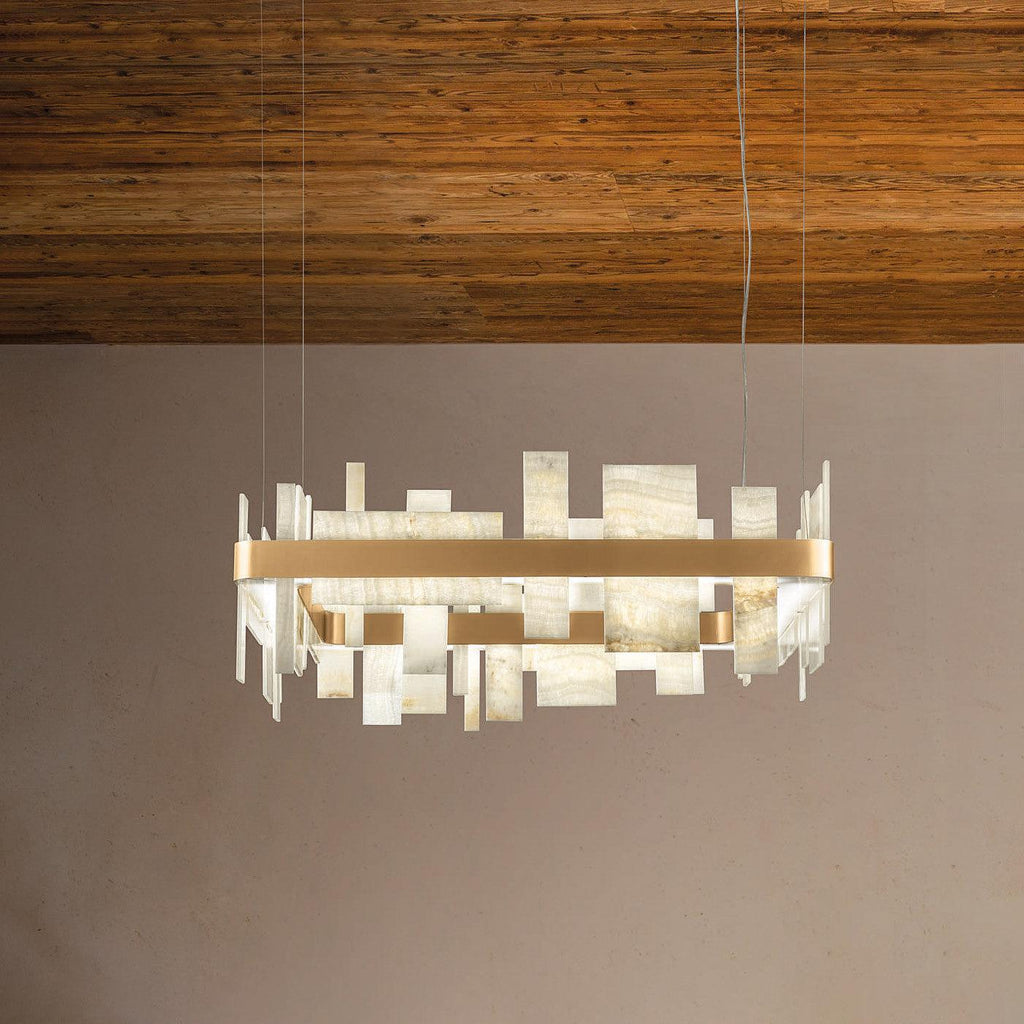 Honice Flake LED Alabaster Chandelier