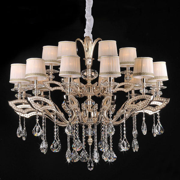 Maria Crystal Classic Chandelier 44" 18 Lights