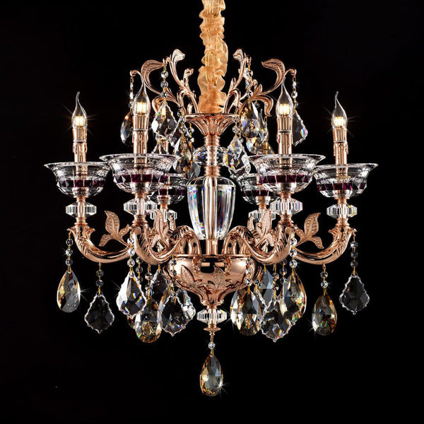 Maria Crystal Classic Chandelier 27" 6 Lights