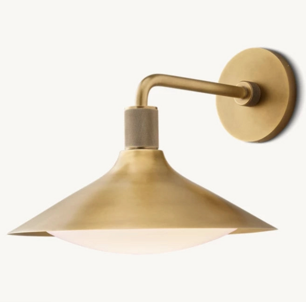 Kennan Tapered Sconce- Lacquered Burnished Brass