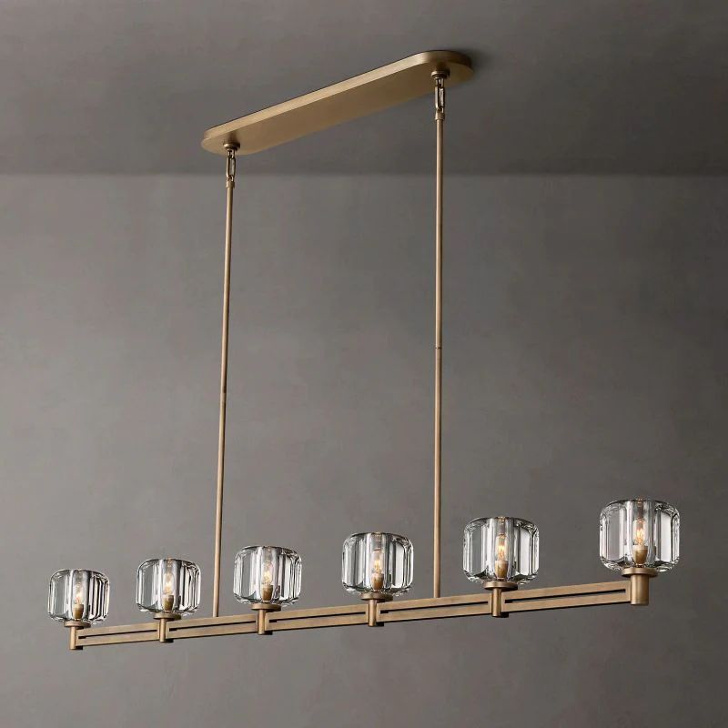 Demaret Crystal Linear Chandelier 72''