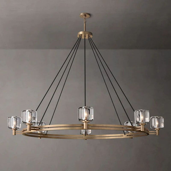 Demaret Crystal Round Chandelier 60''