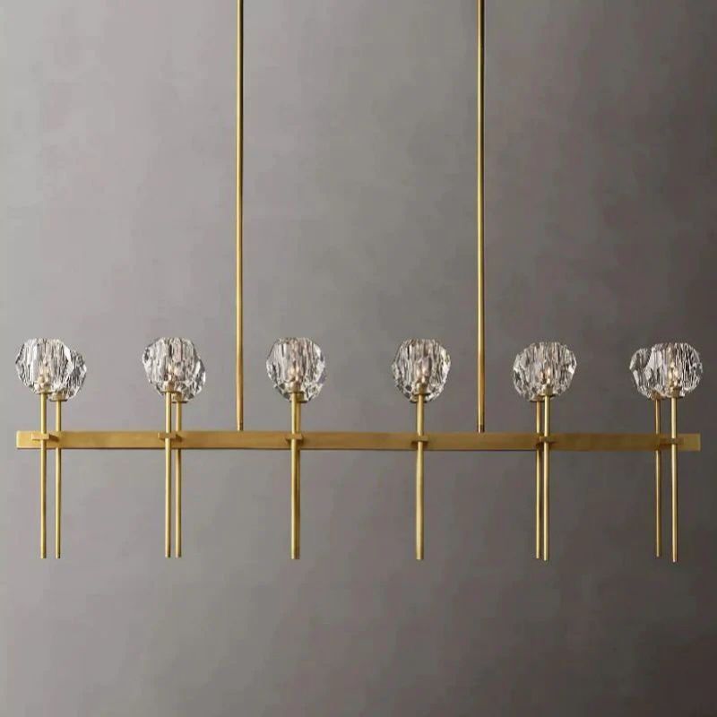 Boulle Cristal Crystal Double Linear Chandelier 60