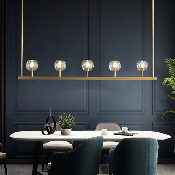 Boulle Cristal Crystal Linear Chandelier 48"