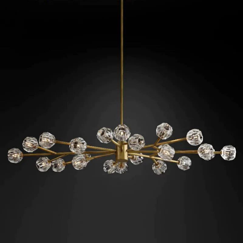 Boulle Cristal Crystal Oval Chandelier 72