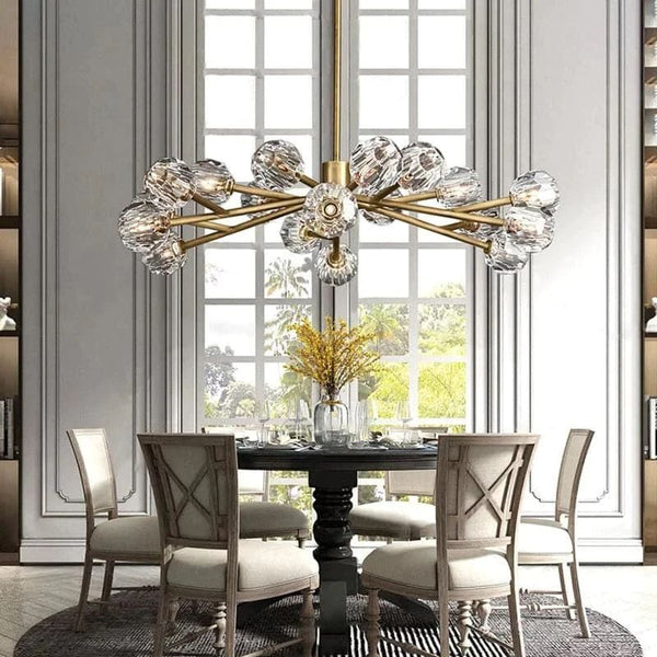 Boulle Cristal Crystal Round Chandelier 36"