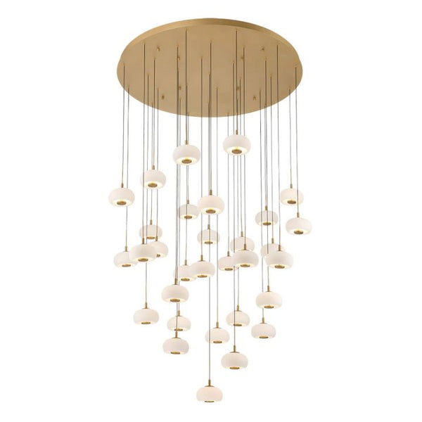 Lanterns Glass 31 Light Round LED Chandelier