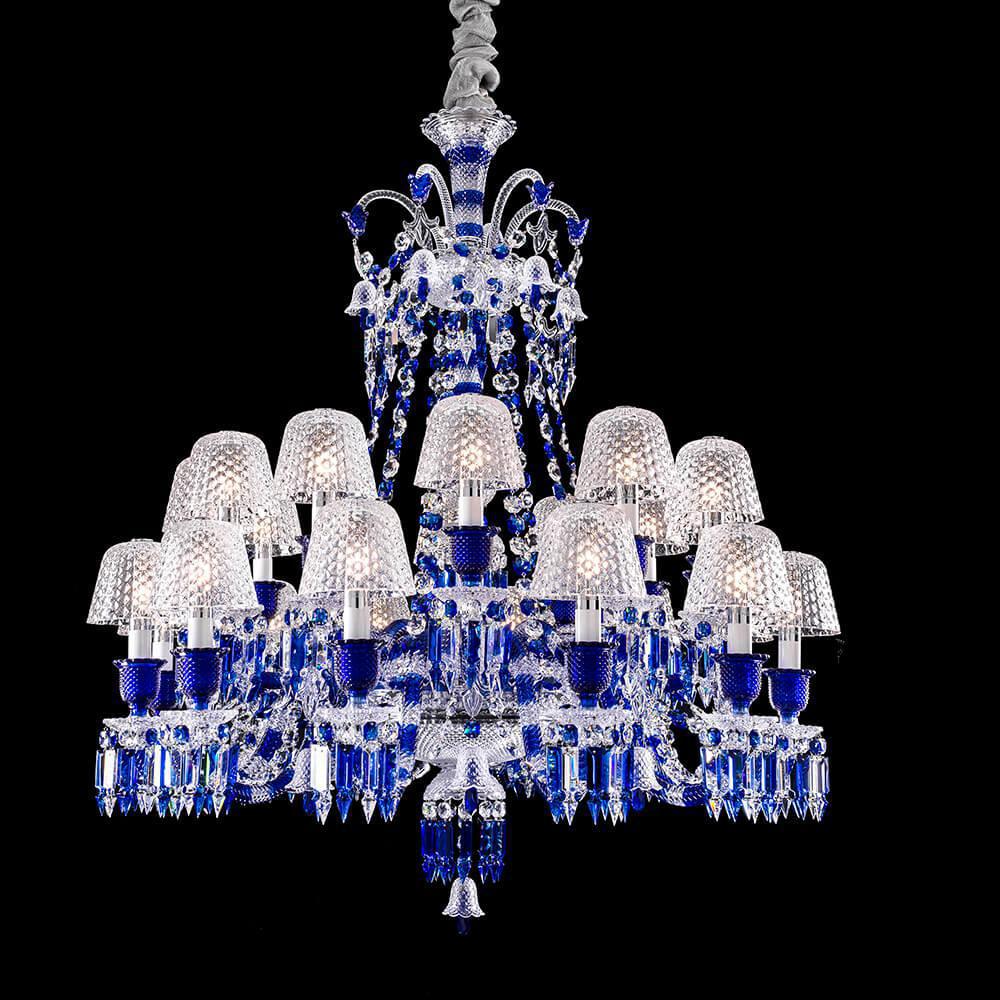 Bellarose Zenith Faunacrystopolis Blue Crystal Chandelier