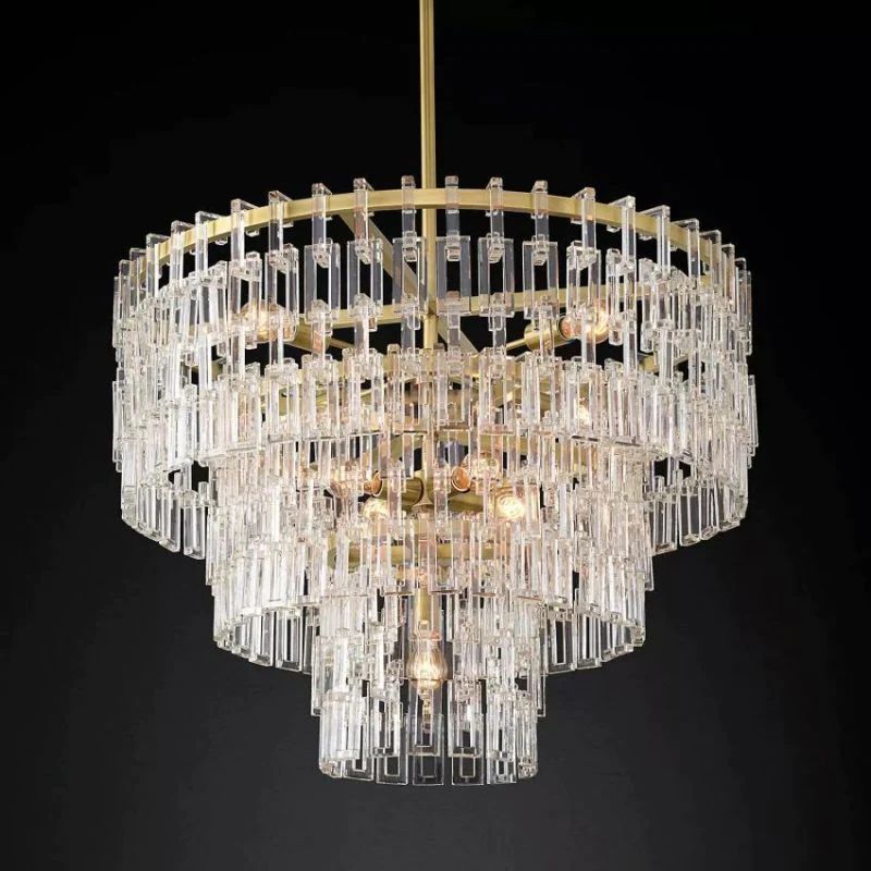 Marigan Crystal 3-Tier Round Chandelier 36