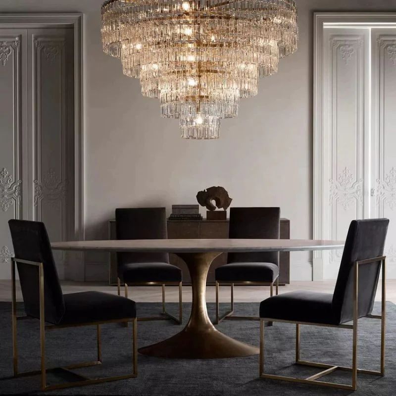 Marigan Crystal 4-Tier Round Chandelier 48