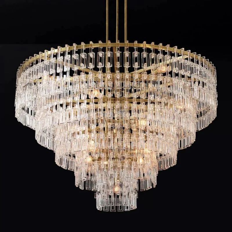 Marigan Crystal 5-Tier Round Chandelier 60