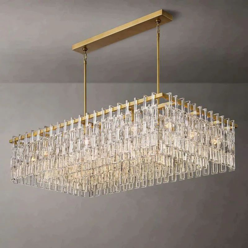 Marigan Crystal Rectangle Chandelier 60