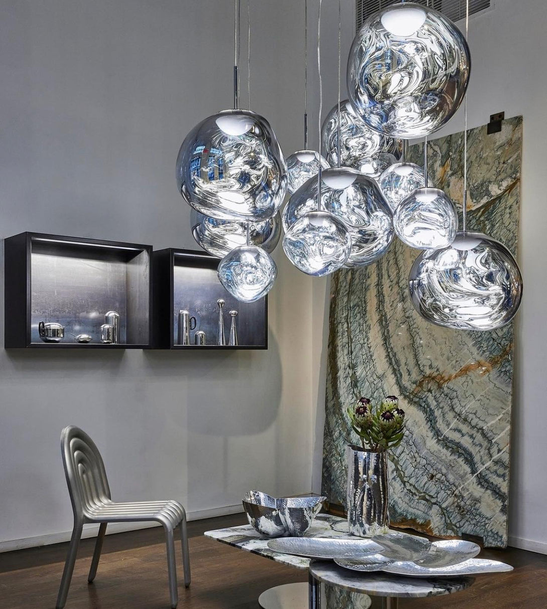 Multi Lava Round Chandelier - Yovalighting