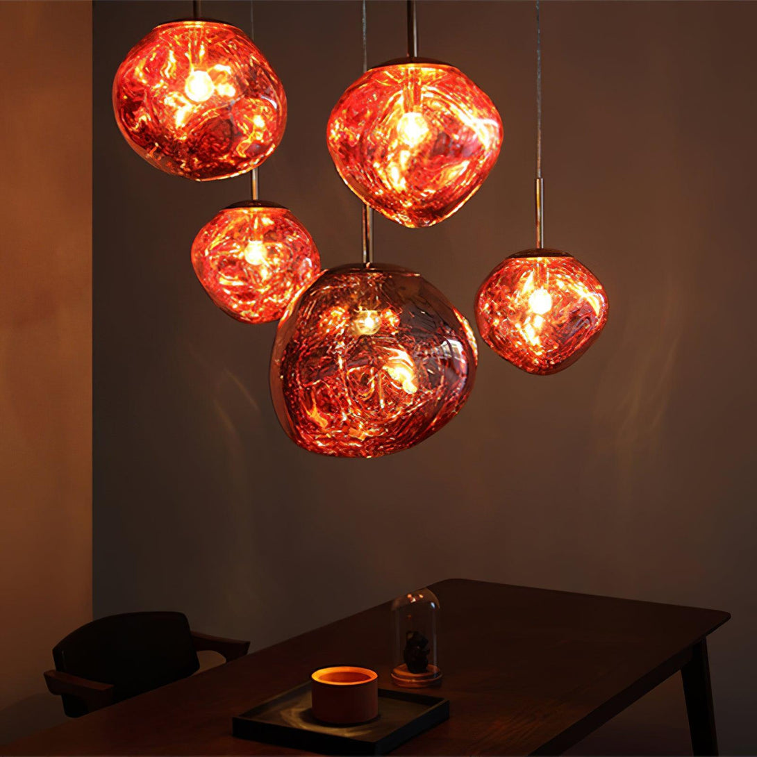 Multi Lava Round Chandelier - Yovalighting