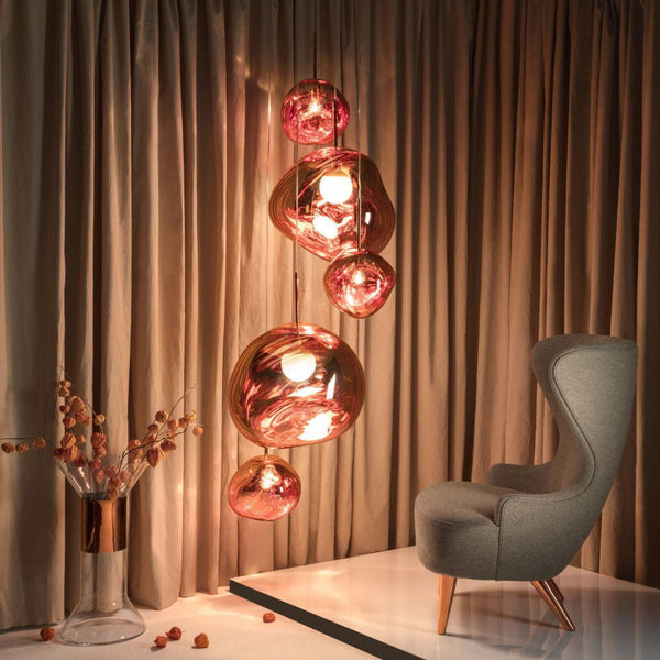 Multi Lava Round Chandelier - Yovalighting