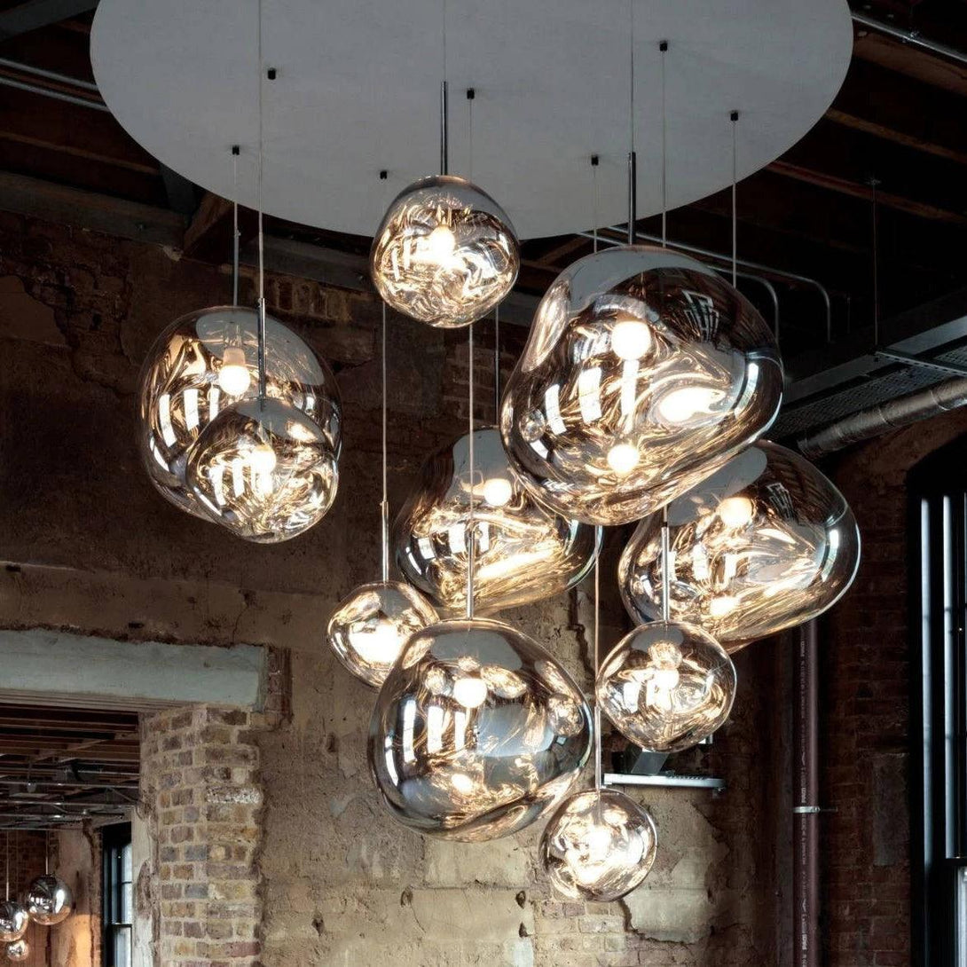 Multi Lava Round Chandelier - Yovalighting