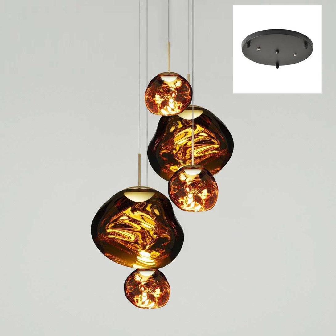 Multi Lava Round Chandelier - Yovalighting