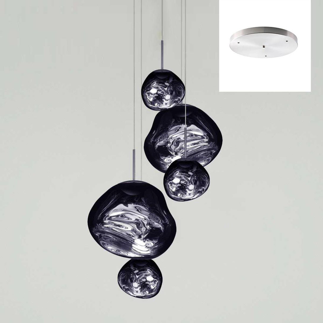 Multi Lava Round Chandelier - Yovalighting