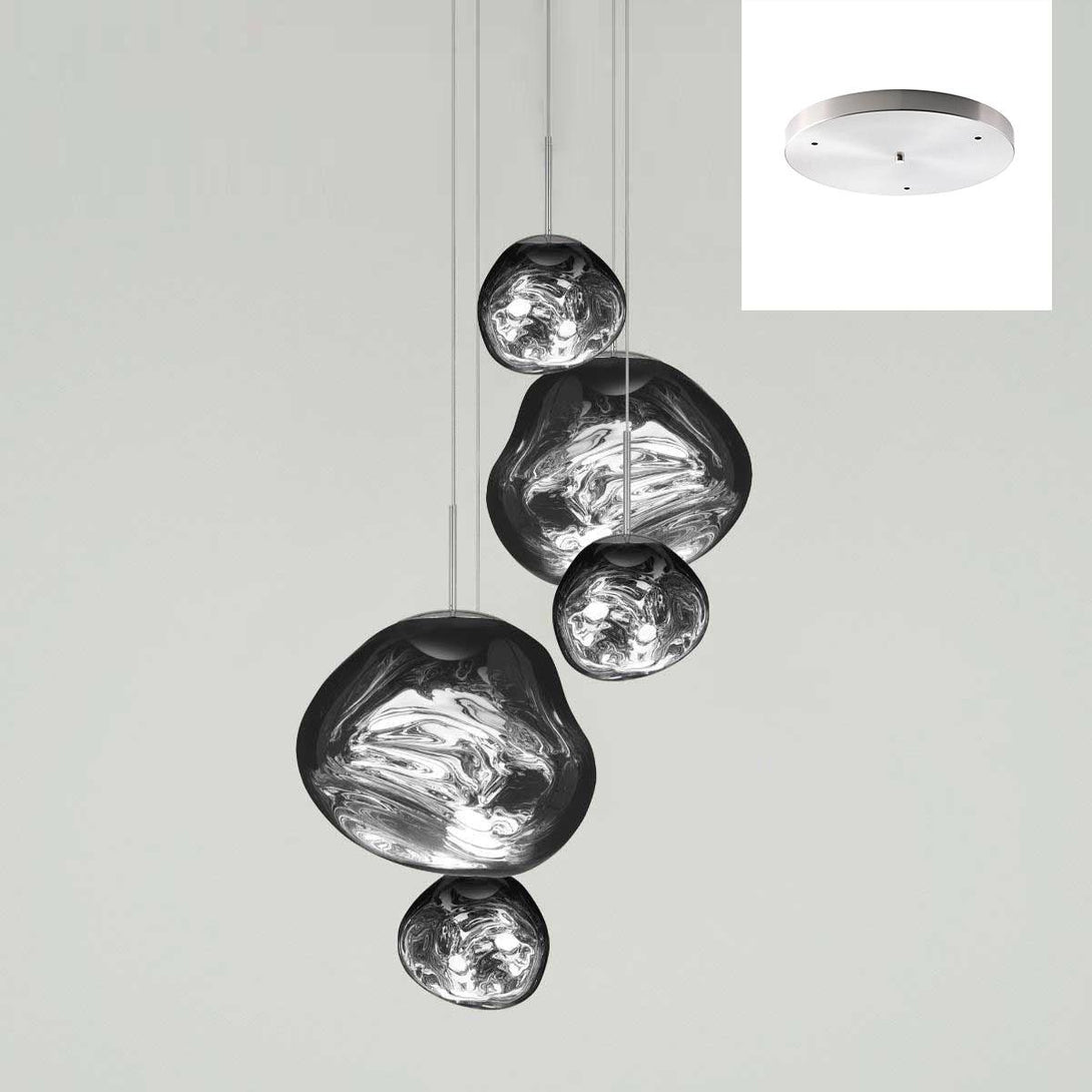 Multi Lava Round Chandelier - Yovalighting