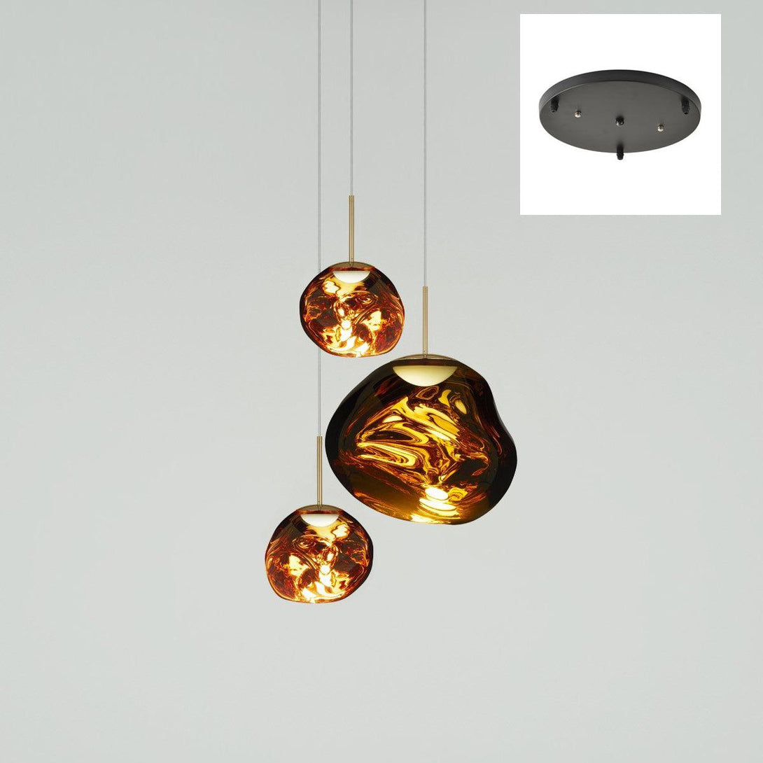 Multi Lava Round Chandelier - Yovalighting