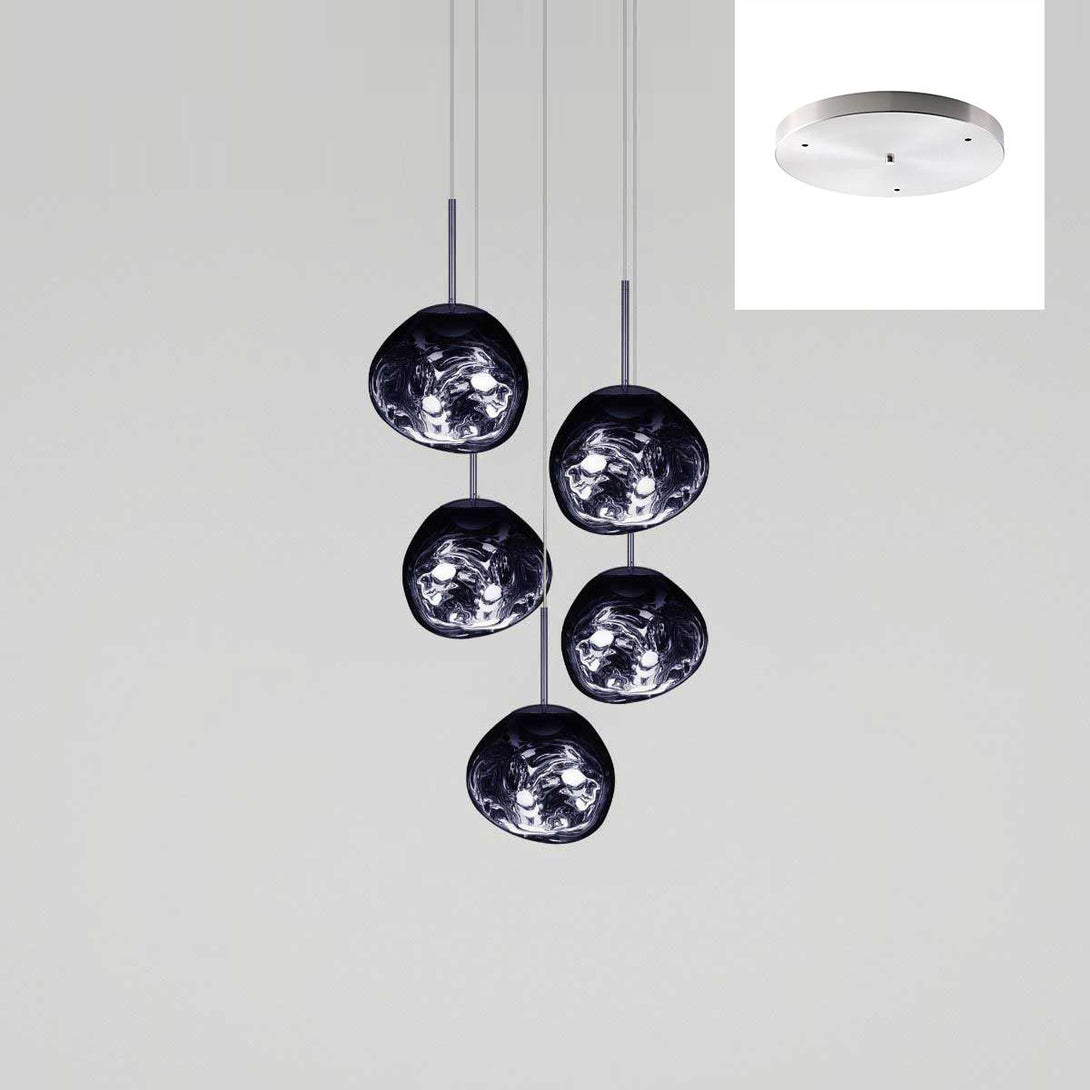 Multi Lava Round Chandelier - Yovalighting