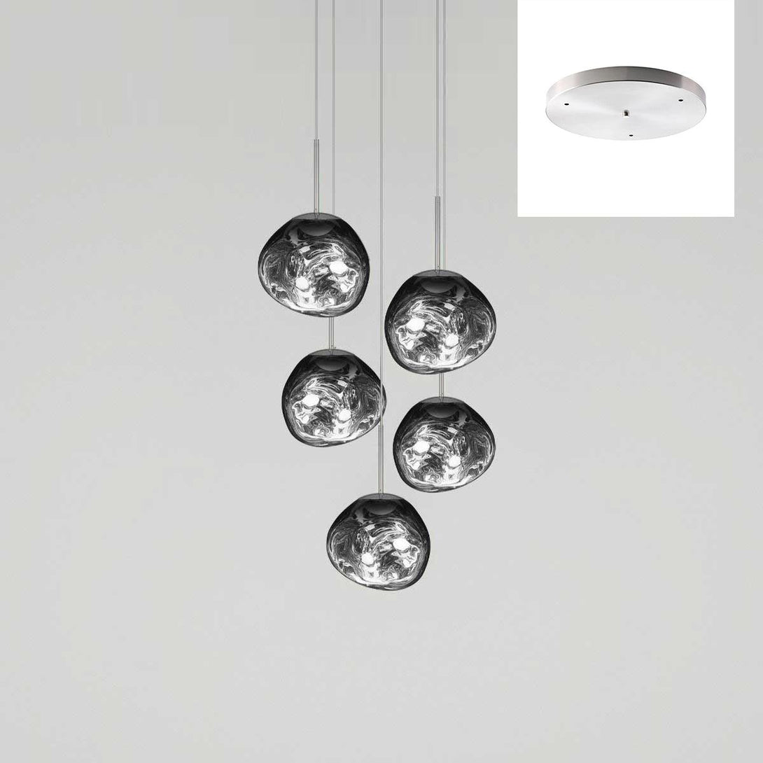 Multi Lava Round Chandelier - Yovalighting