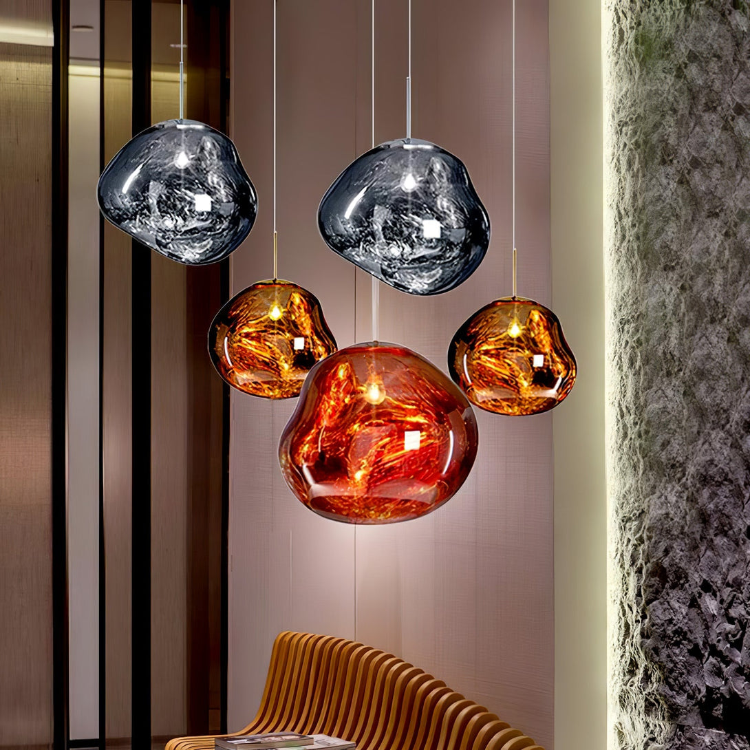 Multi Lava Round Chandelier - Yovalighting
