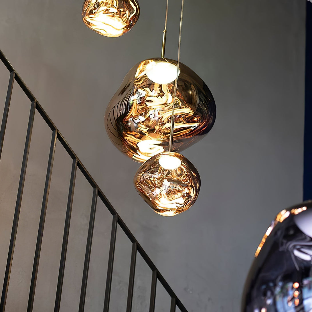 Multi Lava Round Chandelier - Yovalighting