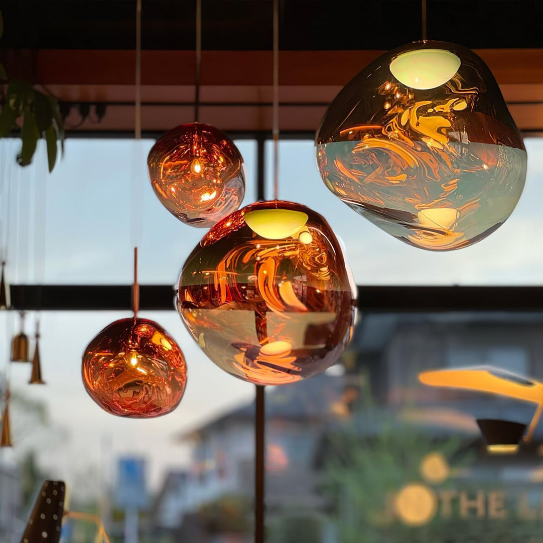 Multi Lava Round Chandelier - Yovalighting