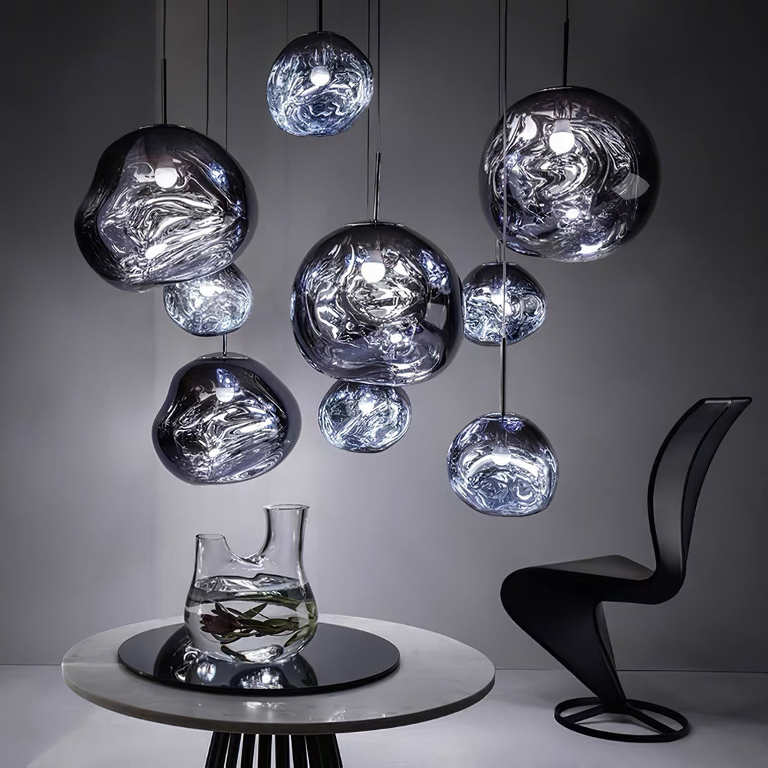 Multi Lava Round Chandelier - Yovalighting