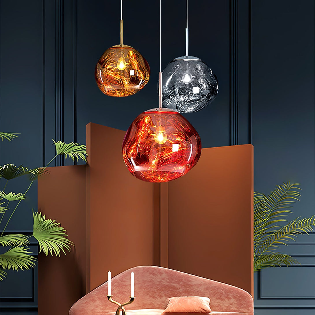 Multi Lava Round Chandelier - Yovalighting