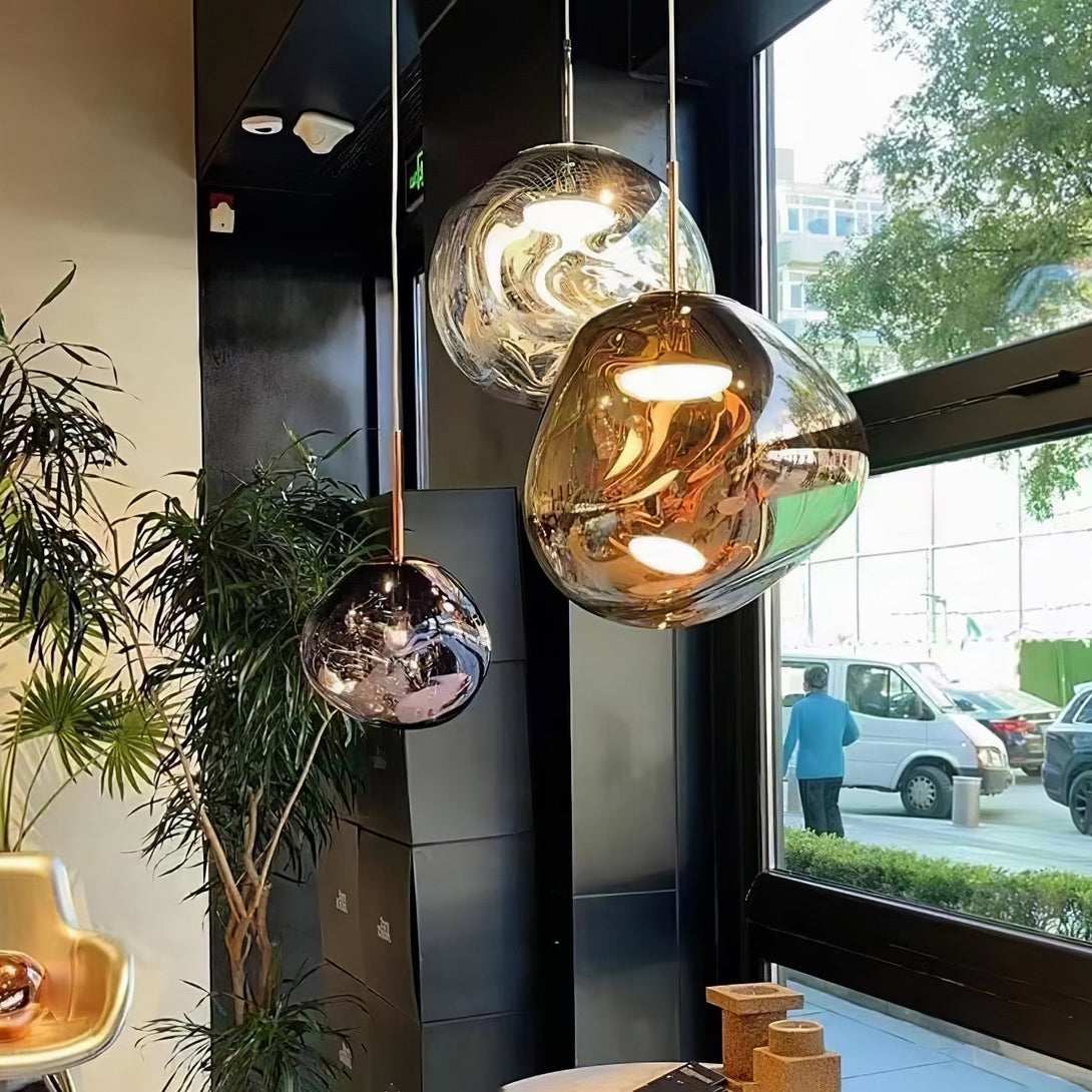 Multi Lava Round Chandelier - Yovalighting