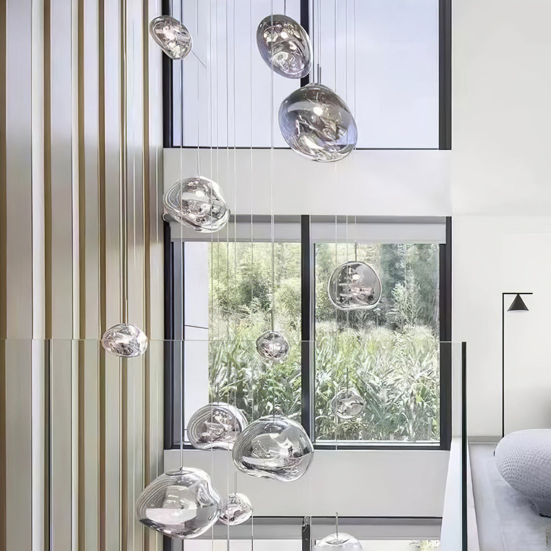 Multi Lava Round Chandelier - Yovalighting