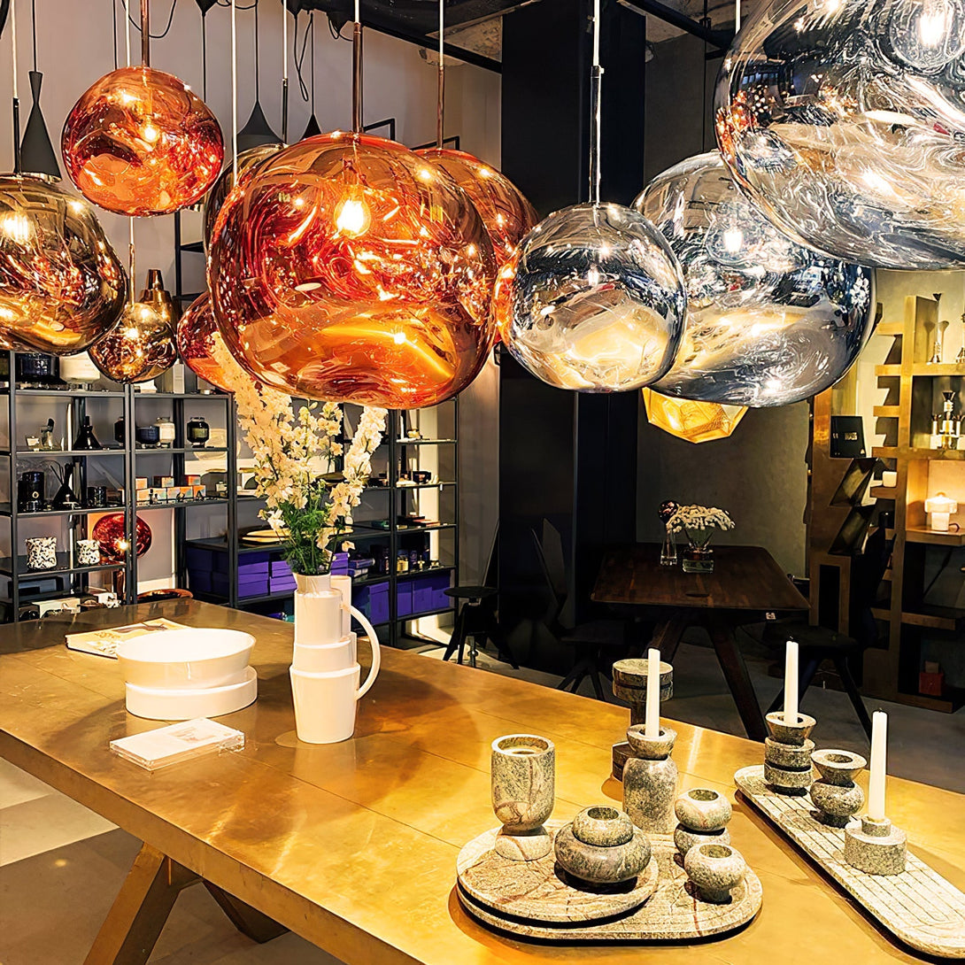 Multi Lava Round Chandelier - Yovalighting